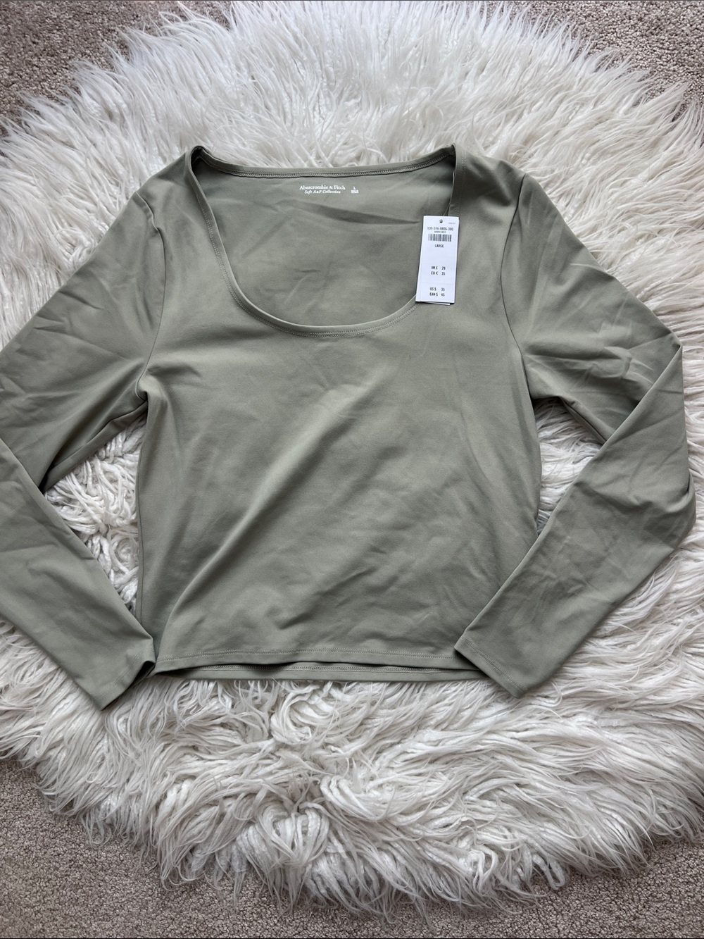Abercrombie & Fitch Scoop Neck Long-Sleeve Top